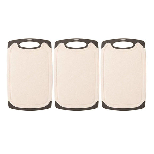 3PCS Wheat Straw Cutting Board Kitchen Chopping Board for Vegetables Meat Fruit