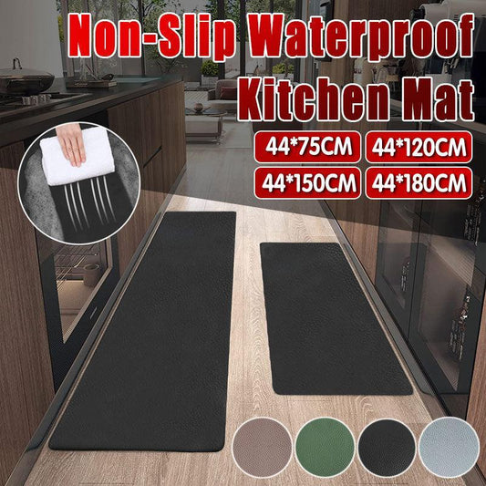 44x150cm Non-Slip Waterproof Kitchen Door Mat Floor Rug Carpet Anti-Oil Easy Clean